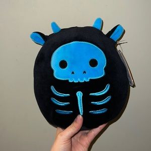 SOLD Tegan the Cow Skeleton Squishmallow 8”